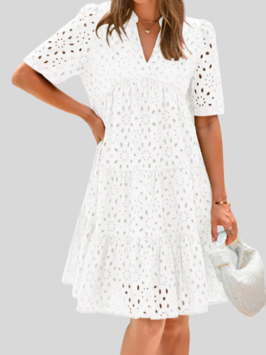 Lace Ruffle Summer Dress