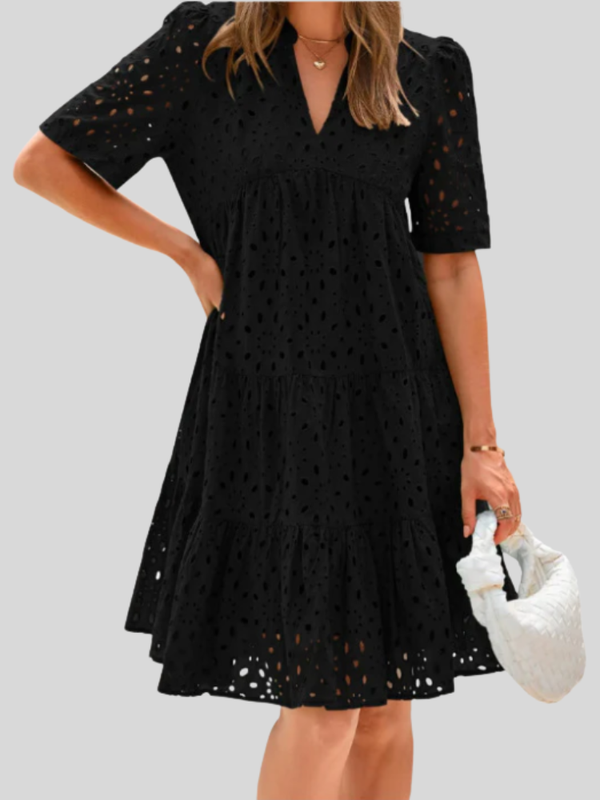 Olivia Lace Ruffle Summer Dress