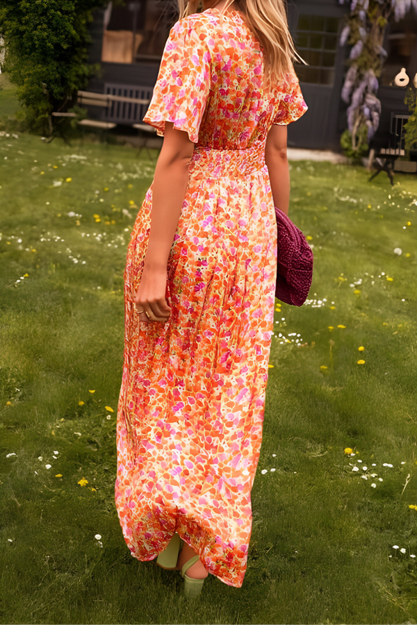V-Neck Maxi Dress  Elegant Timeless Style